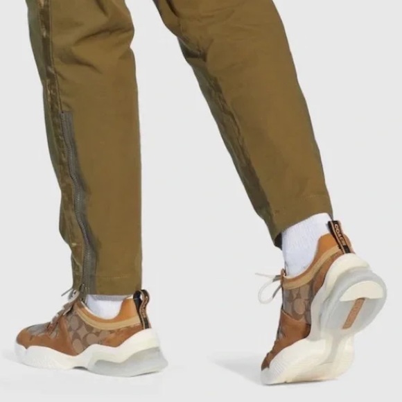 COACH Men’s Citysole Runner Khaki Light Saddle Sneaker New in Box NIB - Picture 3 of 12